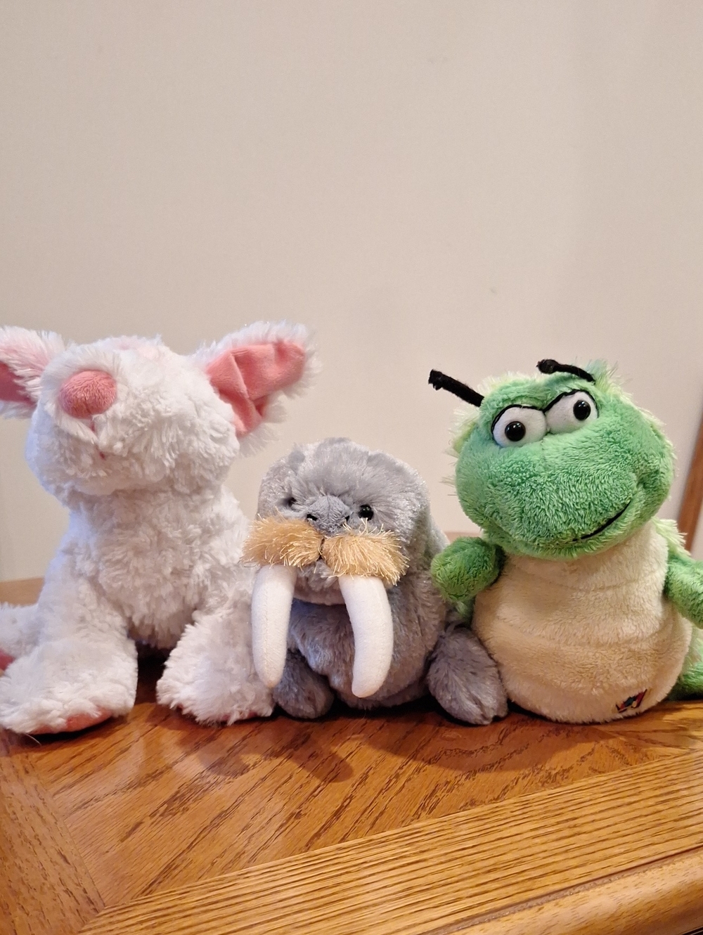 Webkinz Caterpillar, Walrus & Cream Soda Puppy Stuffed Animals (Set of 3)